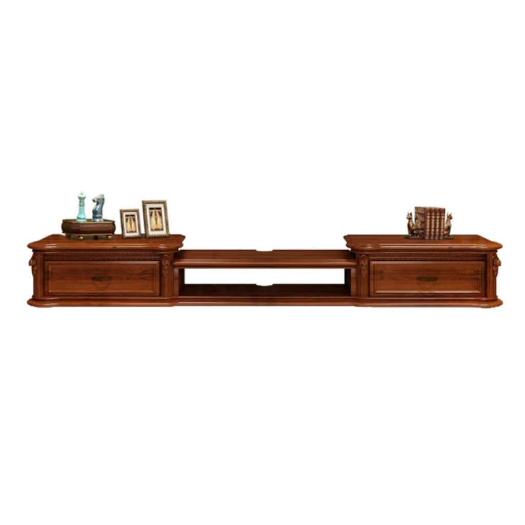 Wall Mounted TV Stand with Drawers and Open Storage Shelf G41441