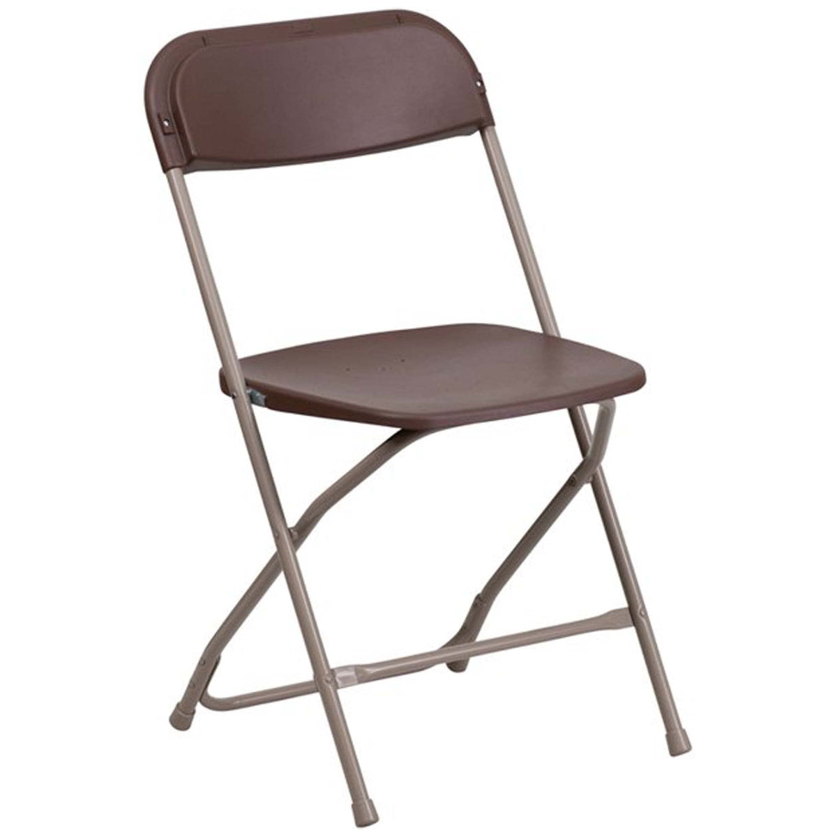 Brown 10pk Stackable Folding Chairs X34617