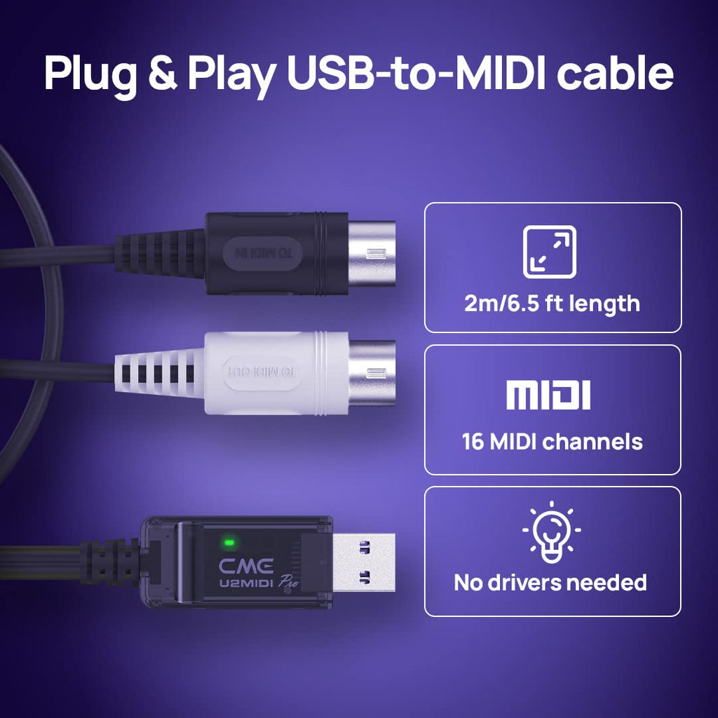High-Speed USB MIDI Cable with Filter and Mapper F90829