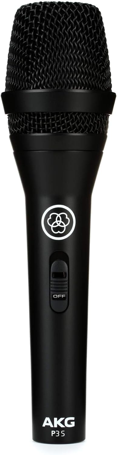 Cardioid Dynamic Vocal Microphone with On/Off Switch, XLR Connector, Black O2139