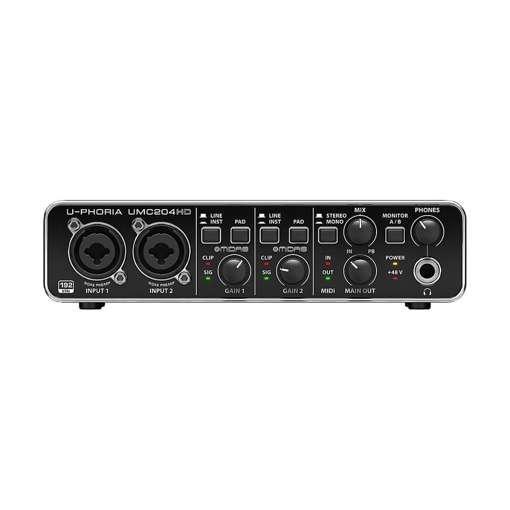 24-Bit/192 kHz USB Audio/MIDI Interface with Mic Preamplifiers F45628