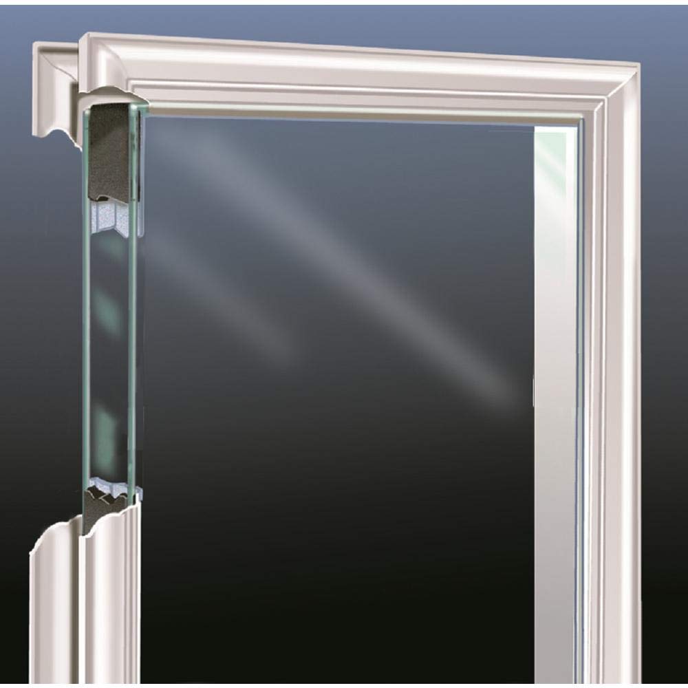 Fiberglass Smooth Primed Left Hand In-Swing Prehung Front Door Full Lite Clear Glass 32" x 80" T4863