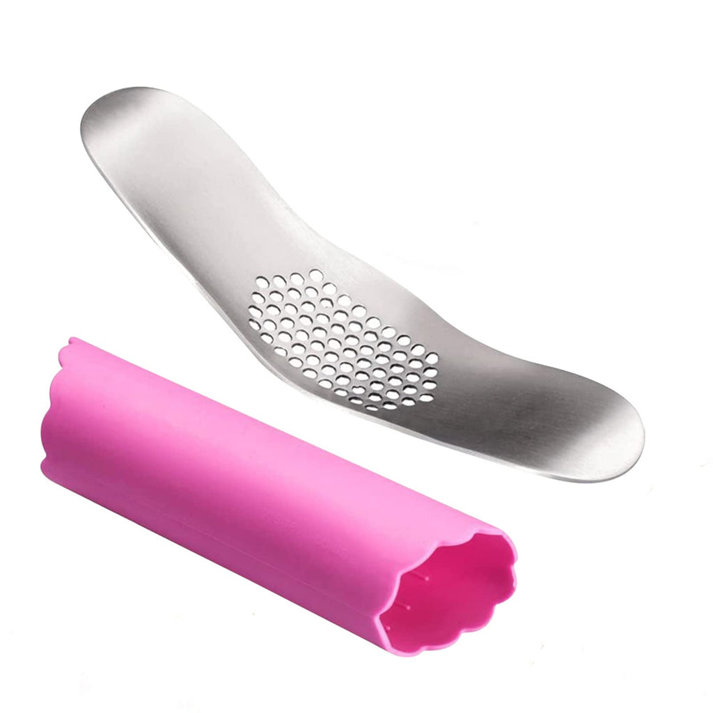 Stainless Steel Garlic Press with Silicone Peeler K5981