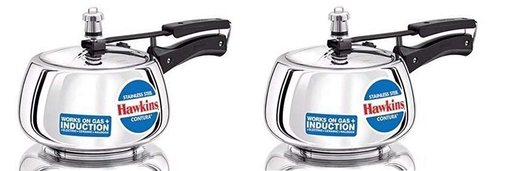 Stainless Steel Pressure Cooker Set of 2 Q932652