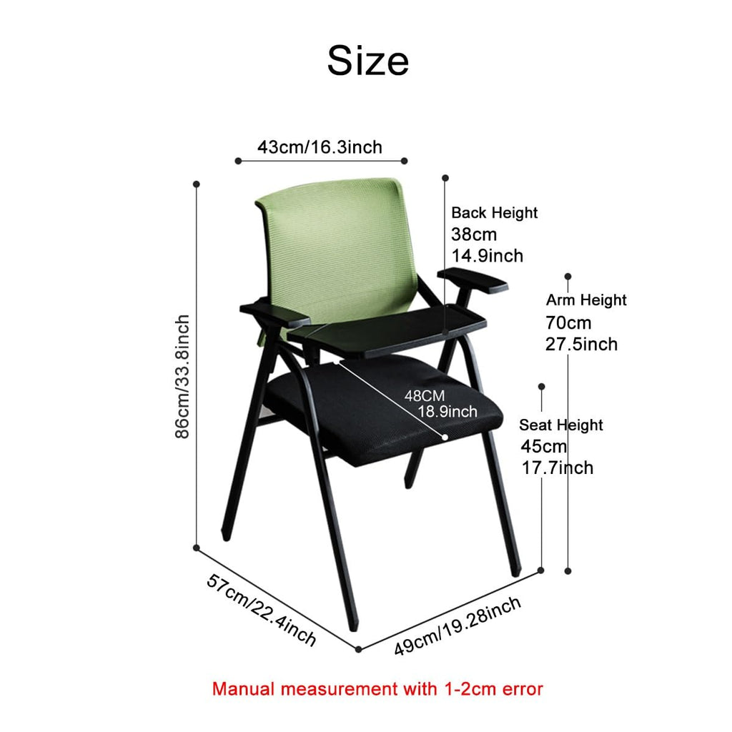 Folding Ergonomic Mesh Office Chair with Armrest K66023
