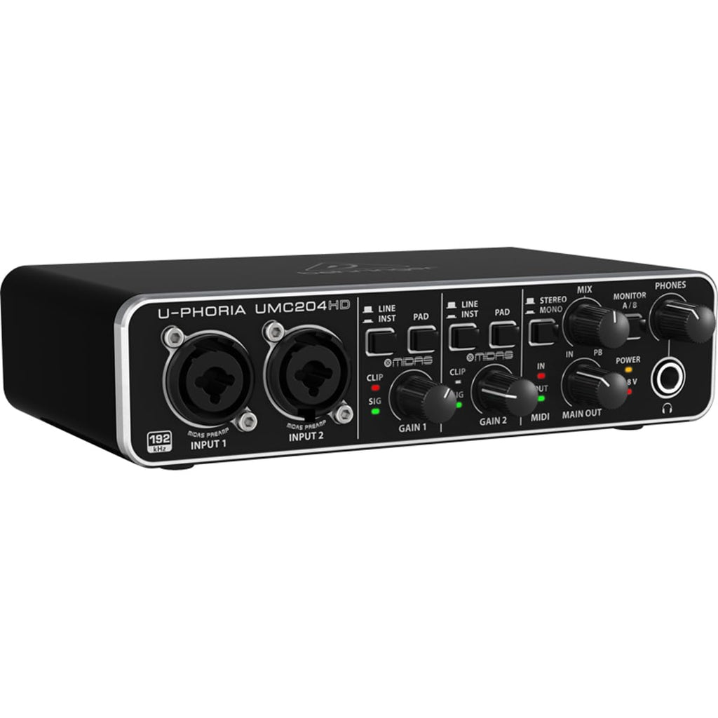 24-Bit/192 kHz USB Audio/MIDI Interface with Mic Preamplifiers F45628