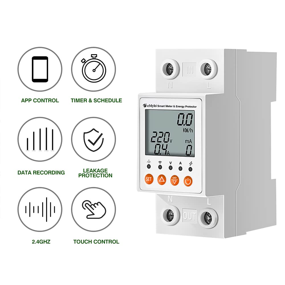 63A Single-Phase WiFi Energy Meter with LCD A9929