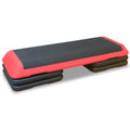 43'' Adjustable Aerobic Exercise Step Platform with 4 Stackable Risers R44340