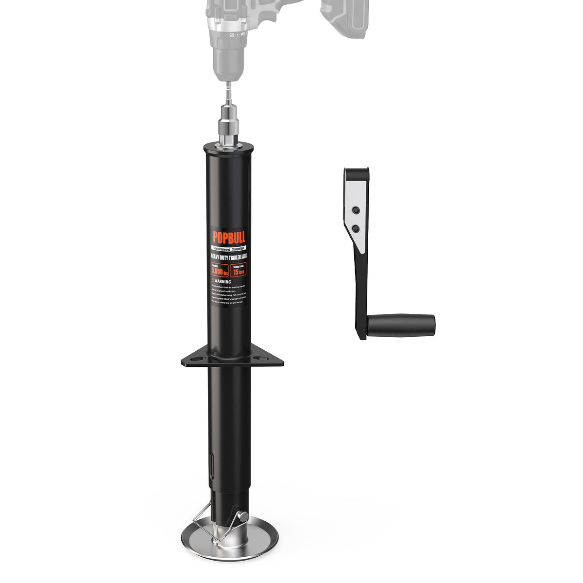 5000lbs A-Frame Trailer Jack 30" Lift Adjustable Drop Leg G79990