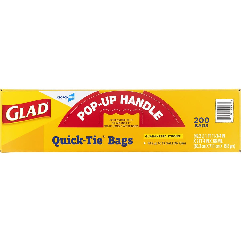 13 Gallon Tall Kitchen Trash Bags, 200 Count R81994