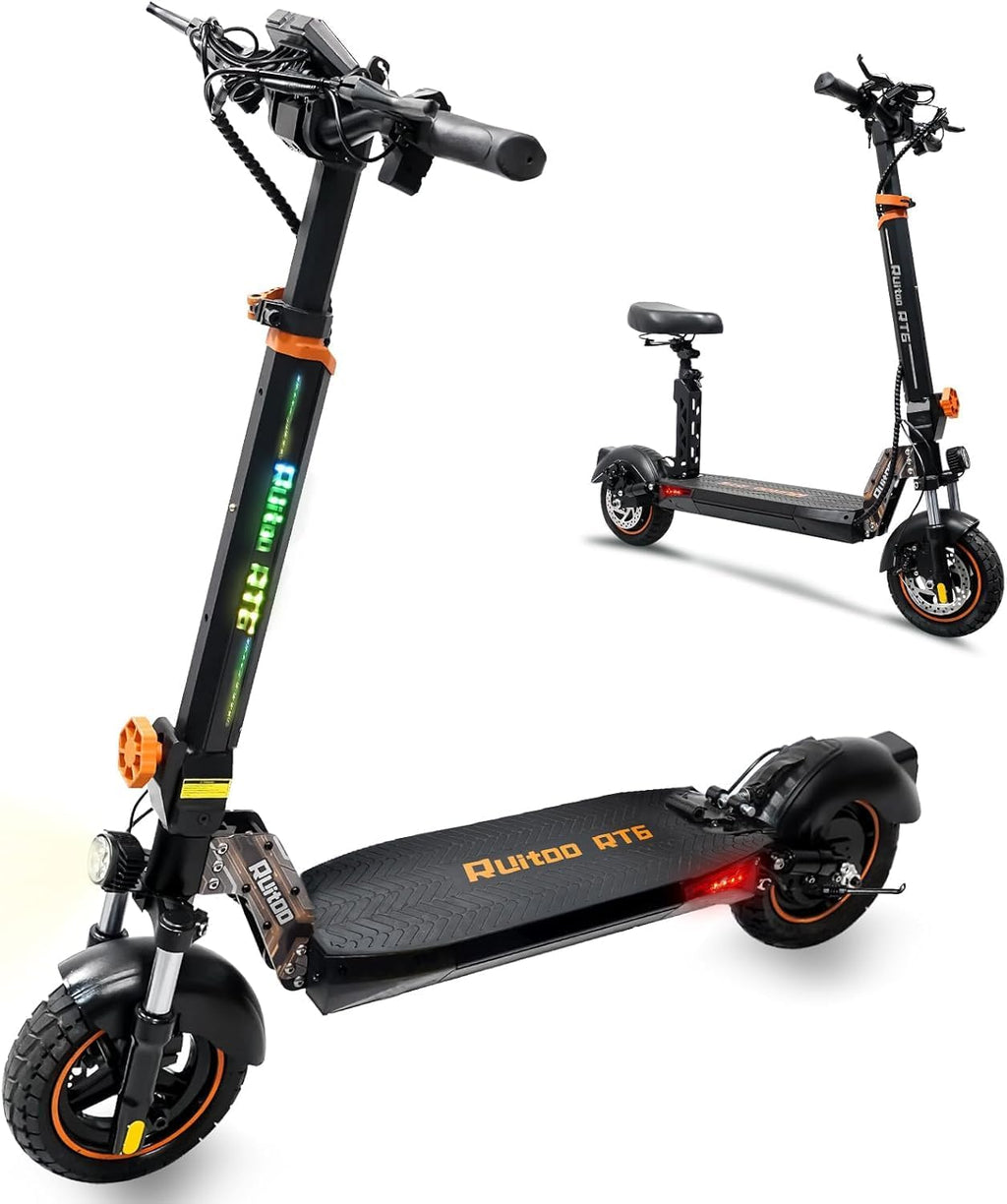 800W 35 Miles 30 MPH 10" Off-Road Folding Electric Scooter F597