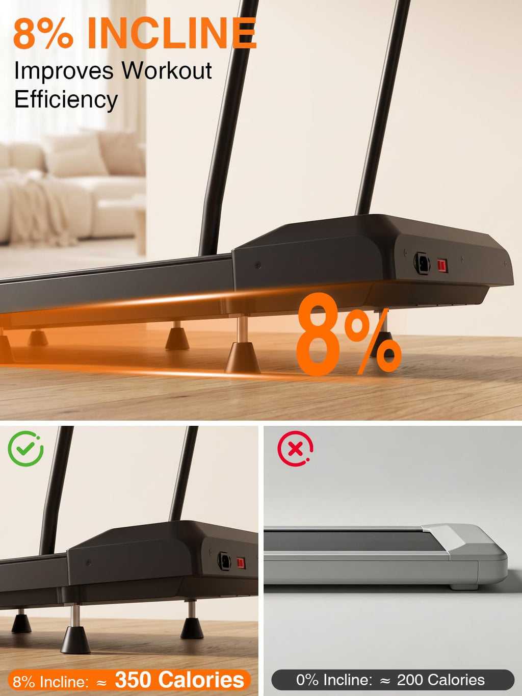 Under Desk Treadmill with Incline U528189