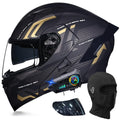 DOT Approved Flip Up Full Face Modular Motorcycle Helmet with Dual Visor P77657