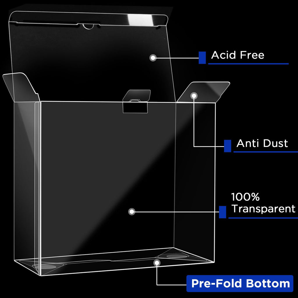 4 Packs Transparent Easy to Fold Protector Case E9712