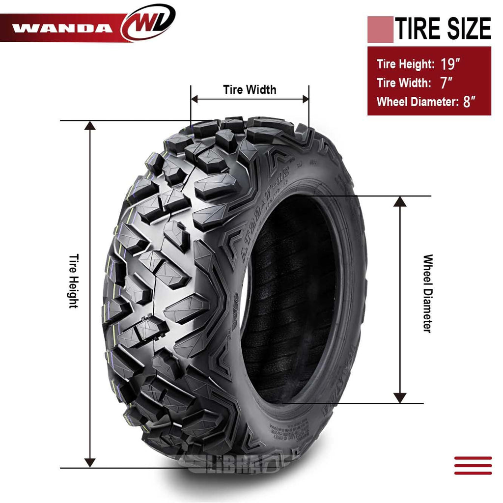 2 ATV Tires 19x7-8 G785