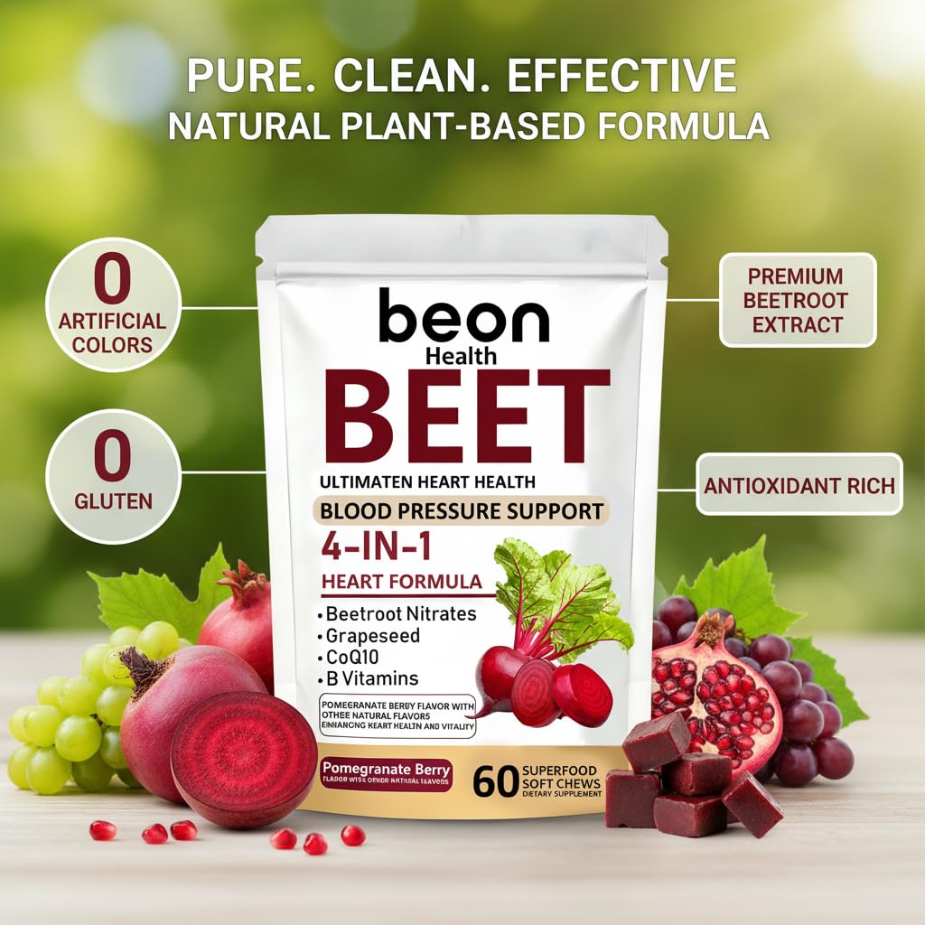 60 Count Beet Chews Supplement with 500mg C715048