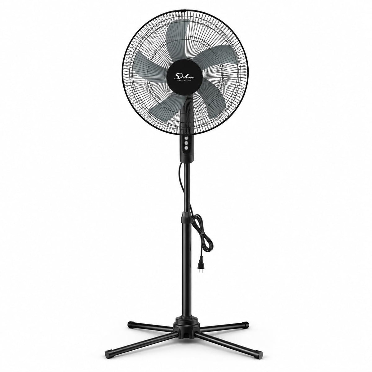 16" Oscillating Pedestal Fan, 3 Speed Standing Fan I102