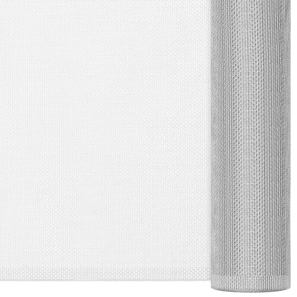 Aluminum Mesh Screen 44.1" x 196.9" Silver Q987521