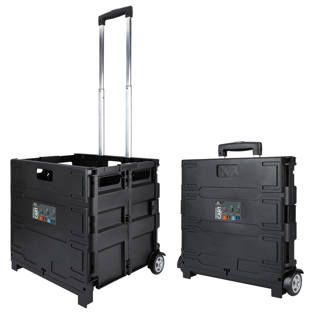 Portable Tools Carrier with Telescopic Handle, 80 Lb. Load Capacity, Black U8229