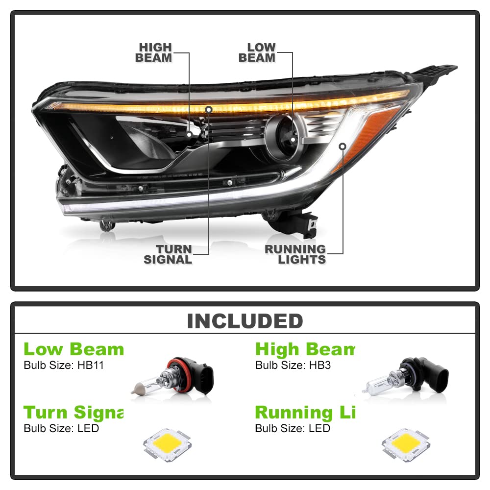 Projector Headlights Headlamps Left+Right K895