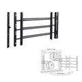 Black Adjustable Tubular Steel Window Security Bars M3479