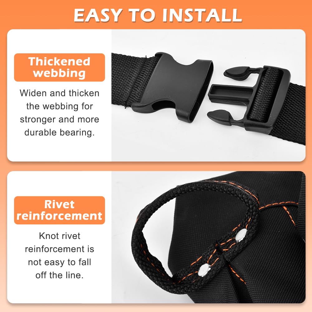 8 Pockets Tool Pouch Utility Waist Bag with Adjustable Belt T125