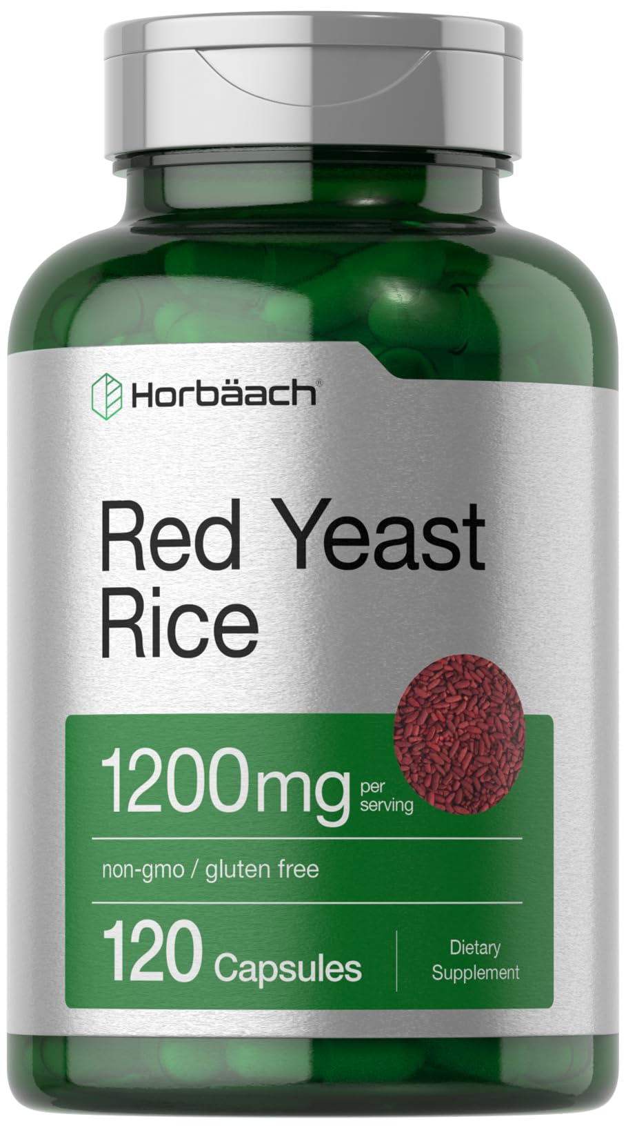 Red Yeast Rice 1200 mg 120 Capsules U92689