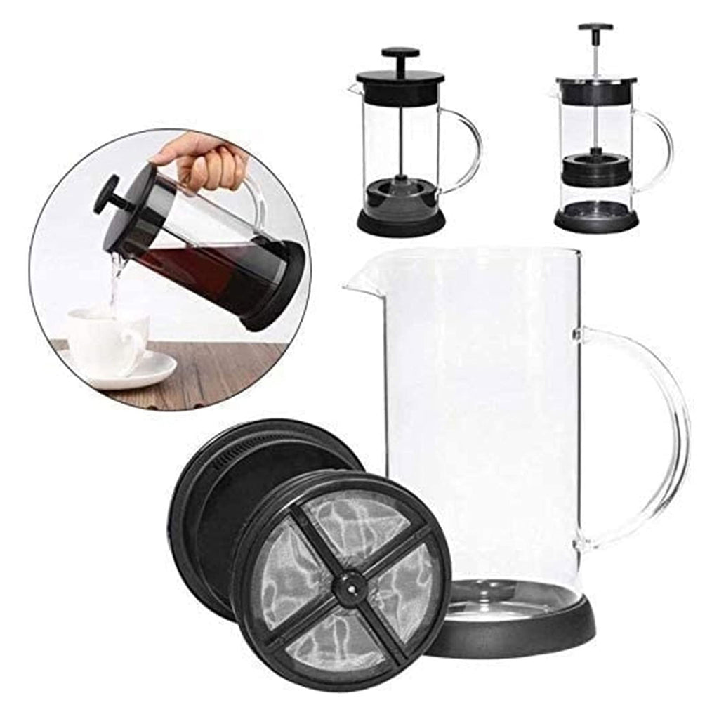 34 Oz Stainless Steel French Coffee Press with Triple Filters H40351
