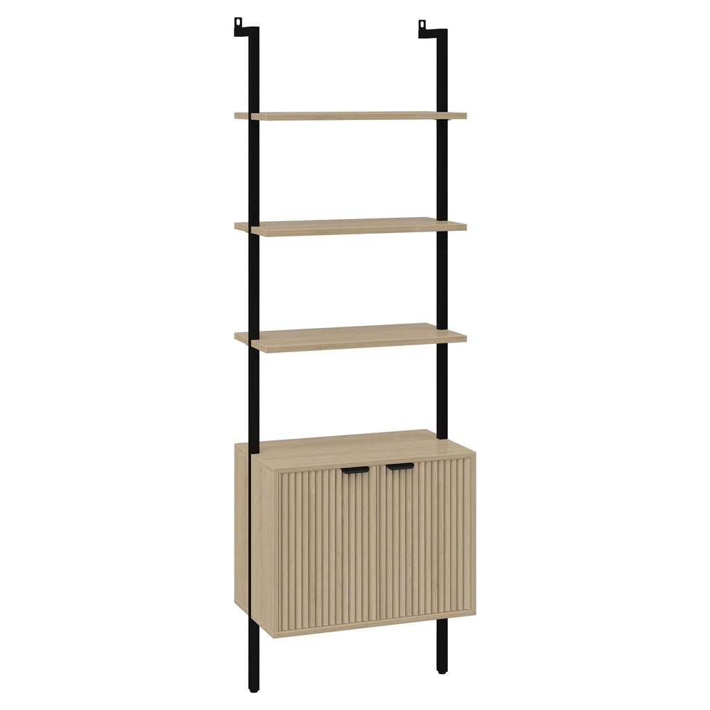 73" Tall Bookshelf with Cabinet O202431