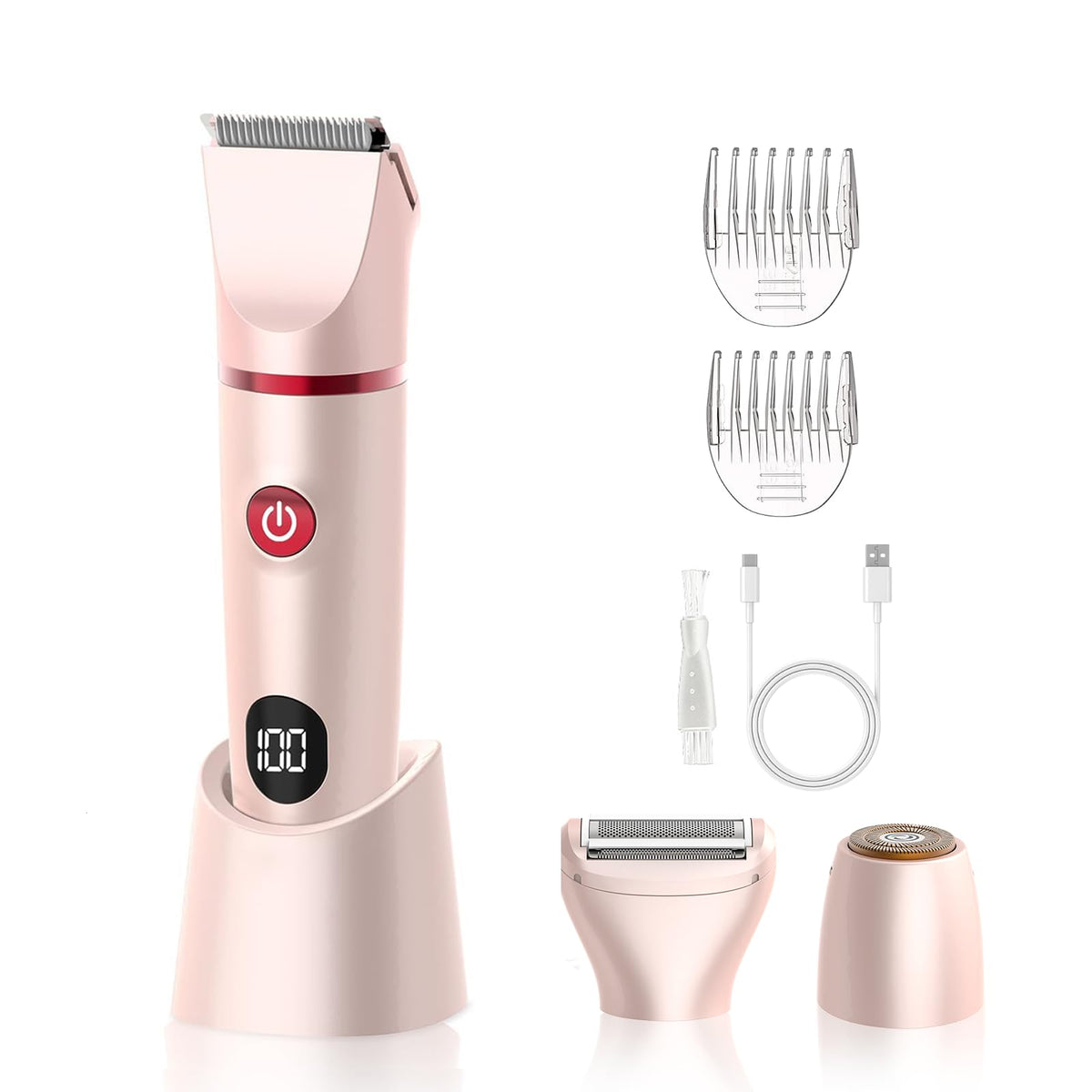 3-in-1 Rechargeable Waterproof Bikini Trimmer Y2460