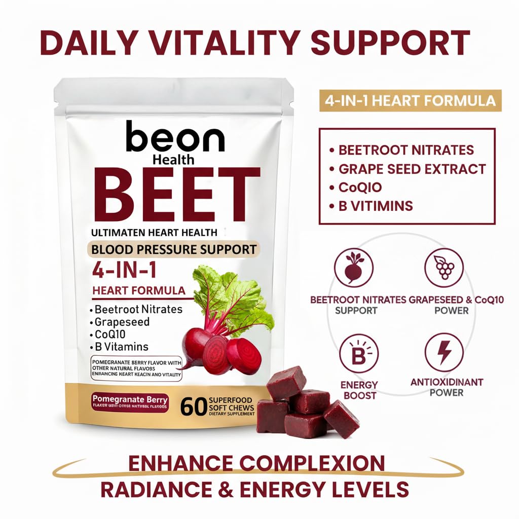 60 Count Beet Chews Supplement with 500mg C715048
