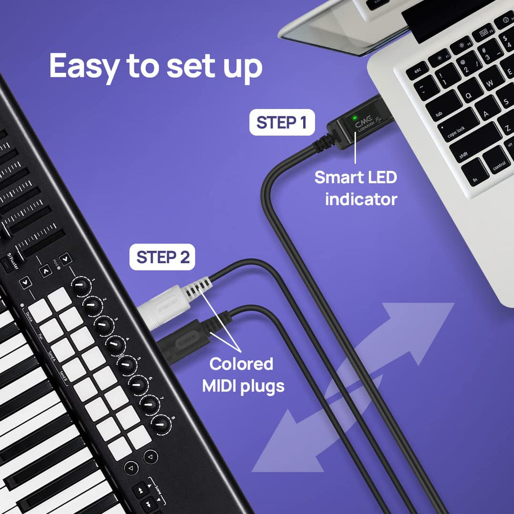 High-Speed USB MIDI Cable with Filter and Mapper F90829