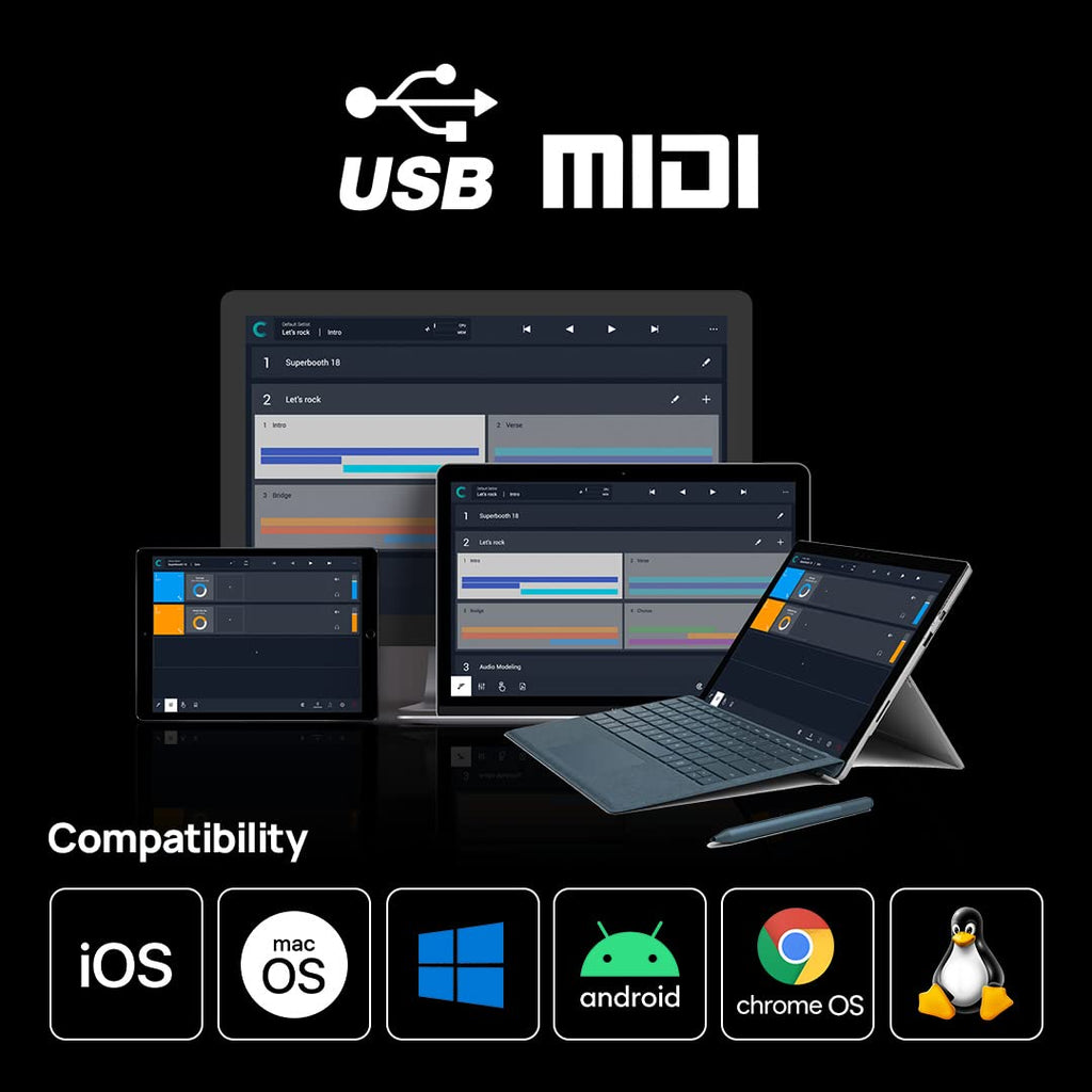 High-Speed USB MIDI Cable with Filter and Mapper F90829