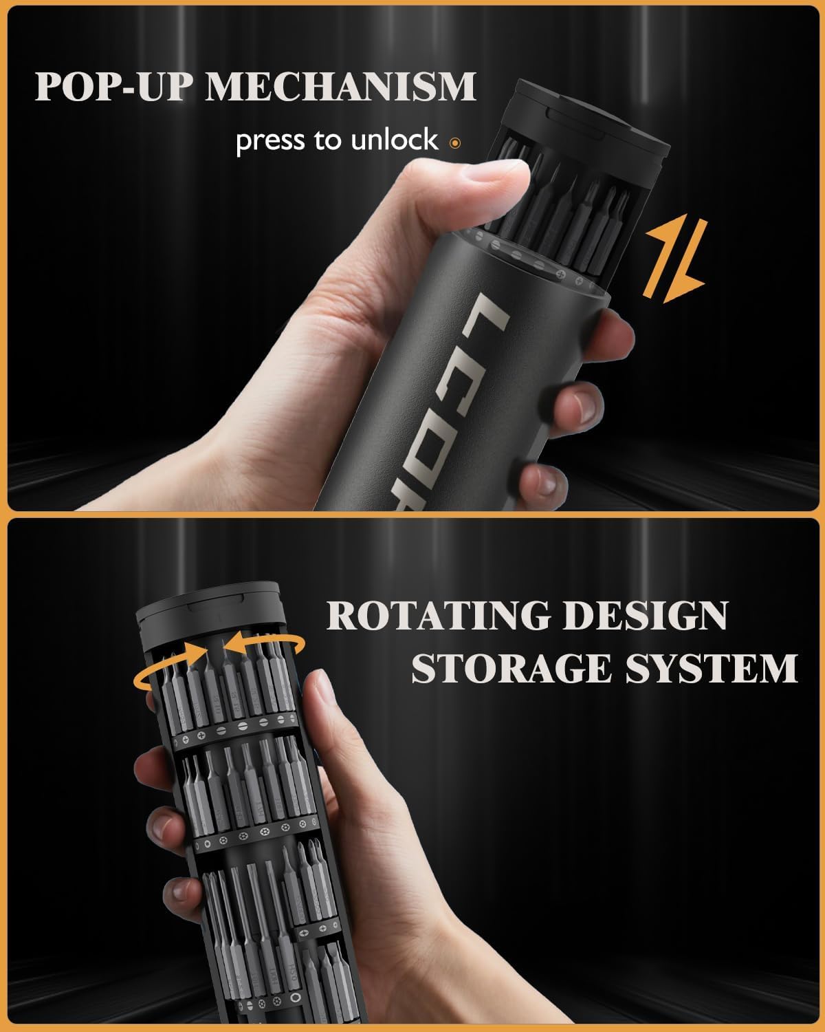 67 in 1 Cordless Electric Precision Screwdriver Set with 62 S2 Steel Bits Z714