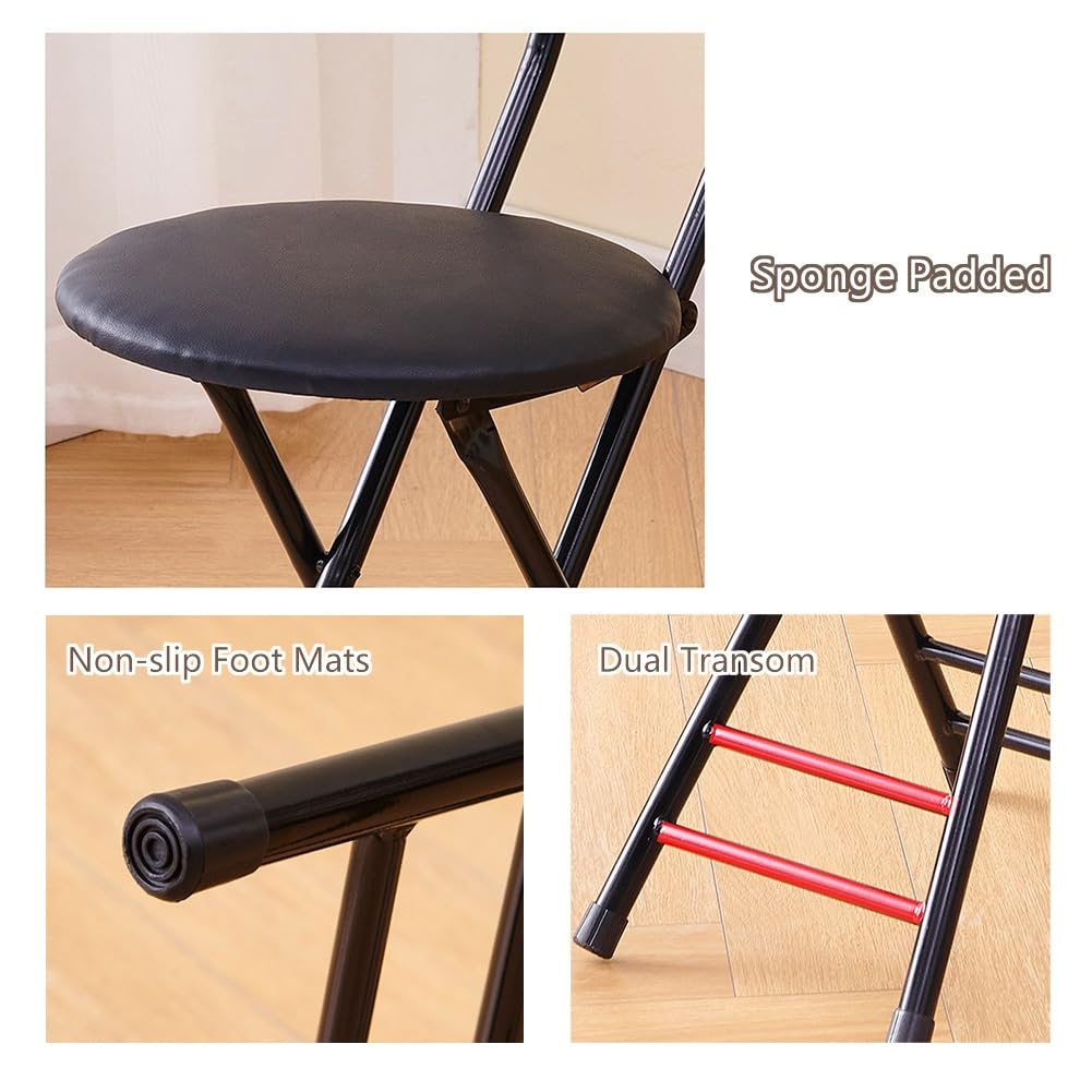 18 Inch Folding Bar Stool with Backrest V8205