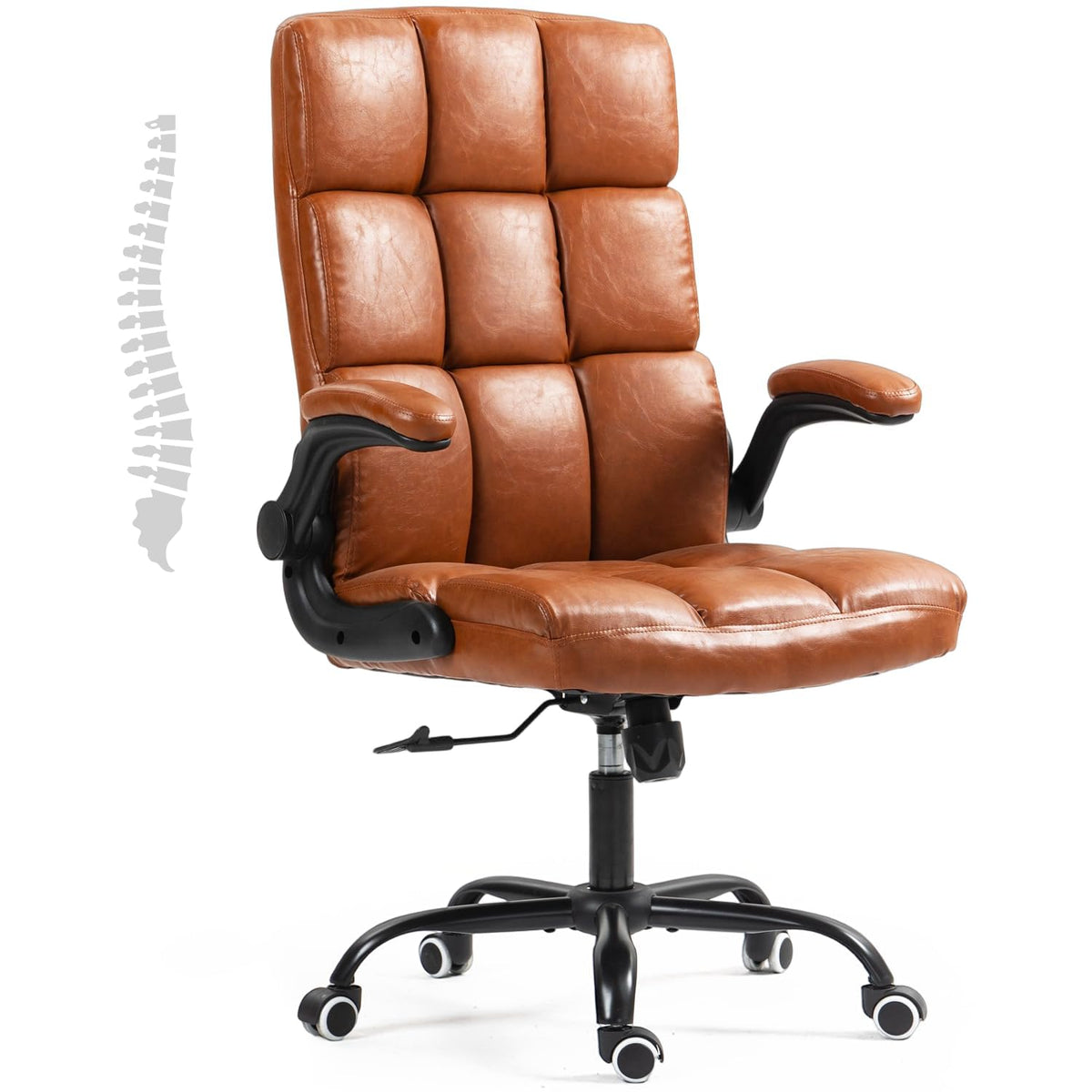Executive Office Chair, PU Leather Ergonomic Desk Chair Z105