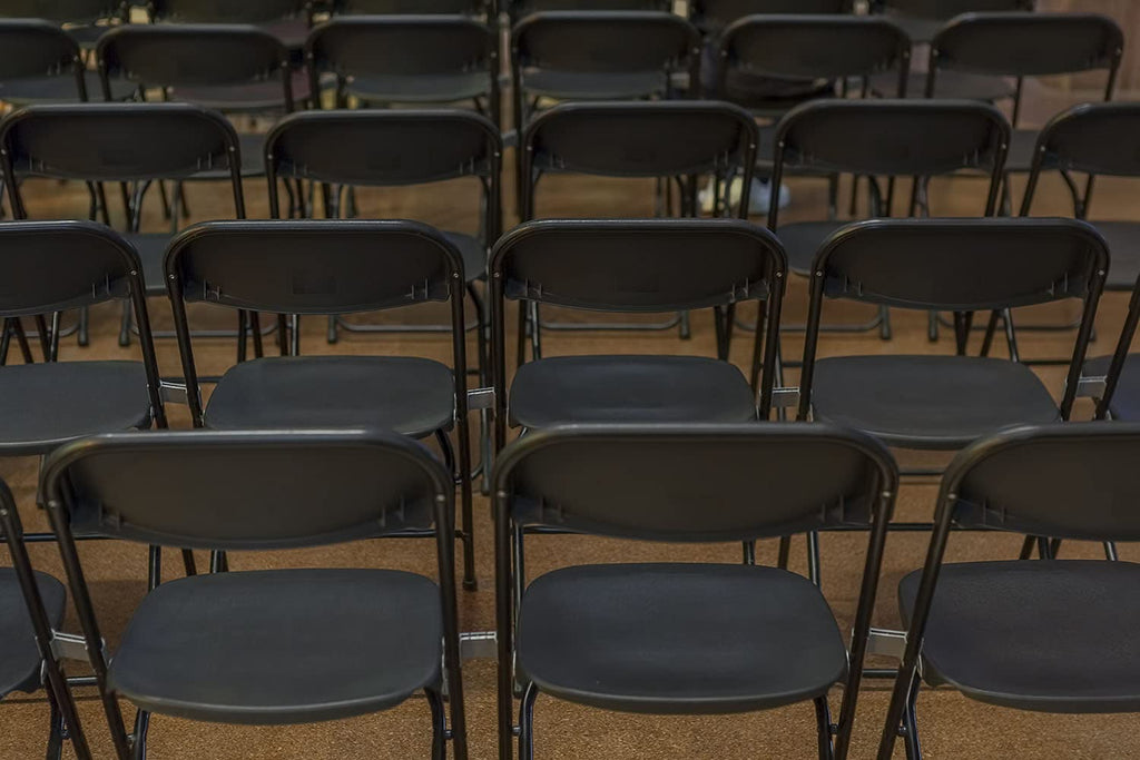 Brown 10pk Stackable Folding Chairs X34617