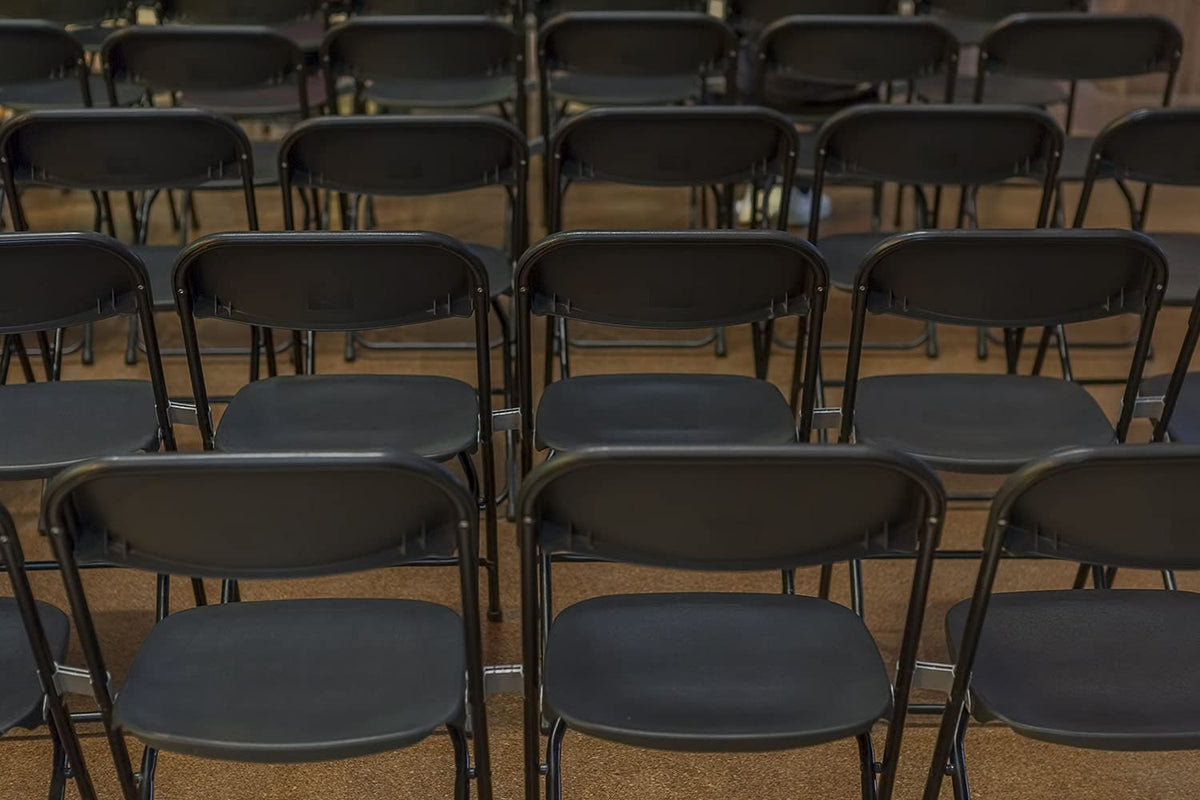 Brown 10pk Stackable Folding Chairs X34617
