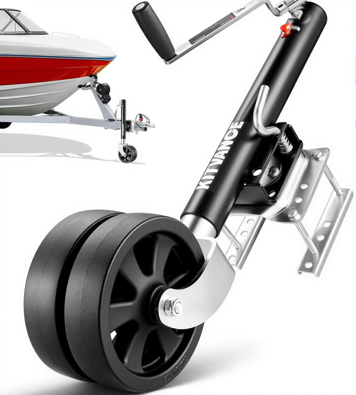 2000 lbs Boat Trailer Jack with 8" Dual Wheels C892