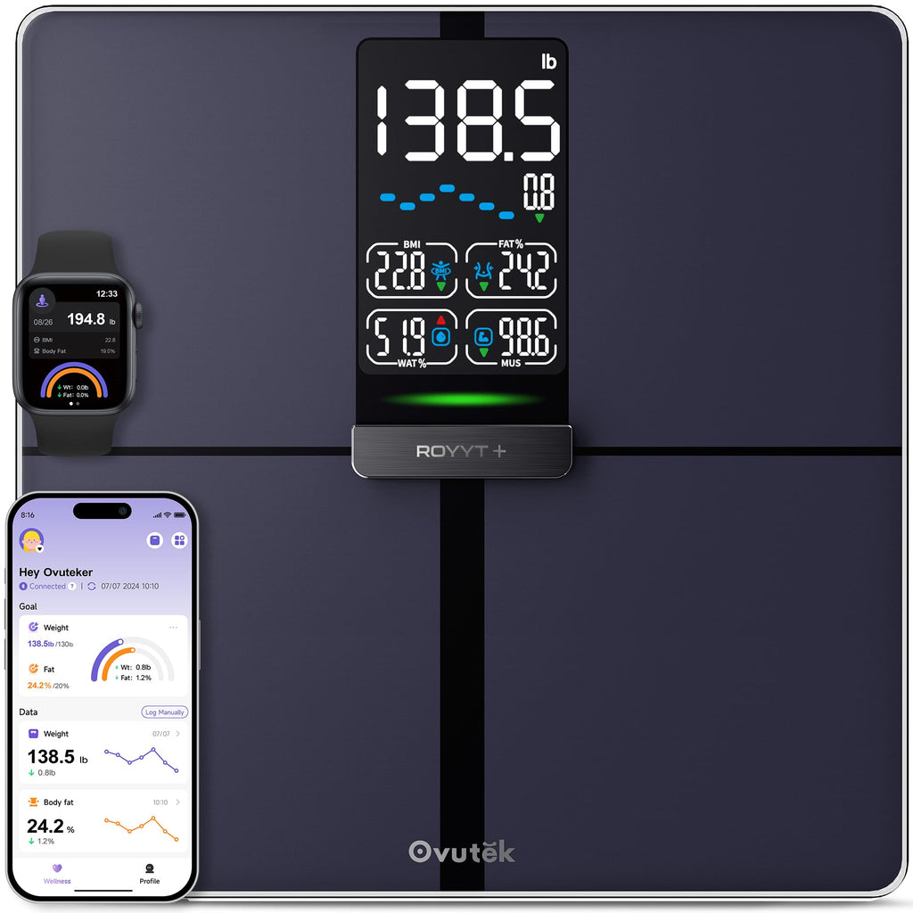Smart Body Weight BMI Body Fat Bathroom Scale 450lb V104682