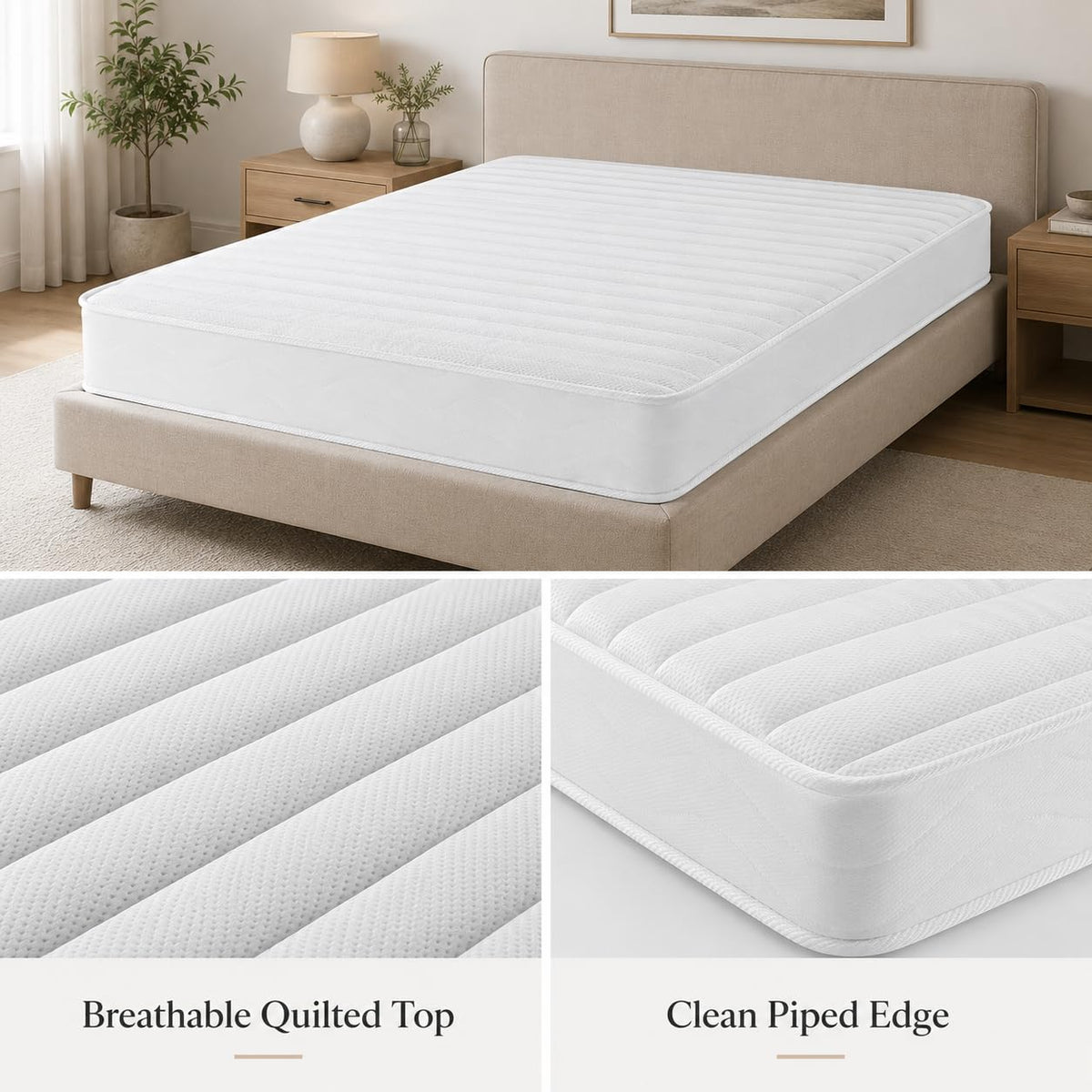 5 Inch Twin Size Bonnell Spring Mattress Y496