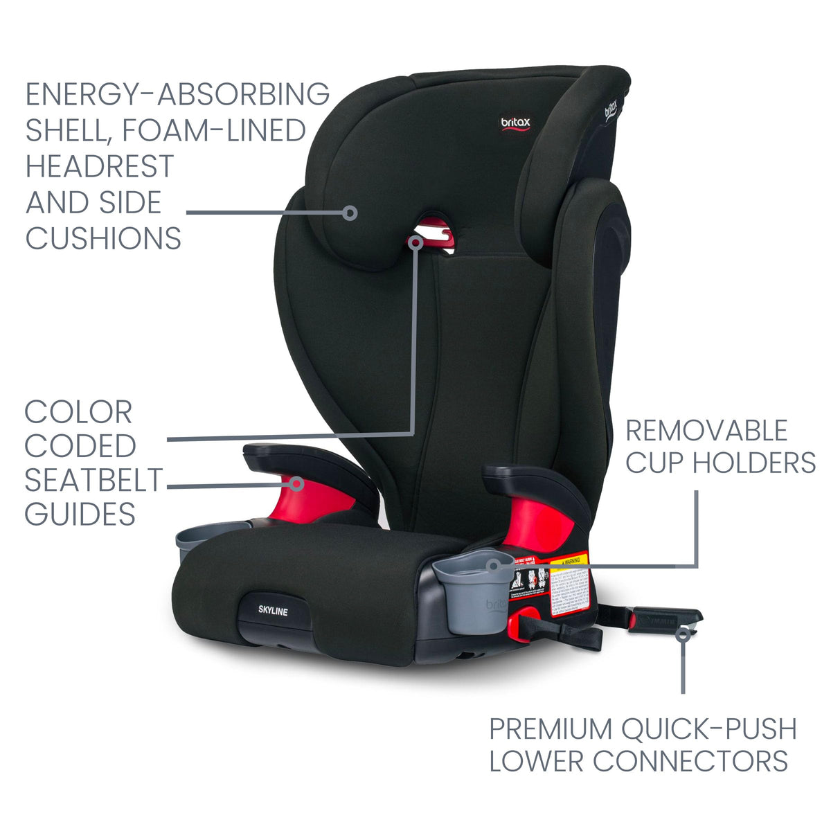 2-Stage Belt-Positioning Booster Car Seat Y744