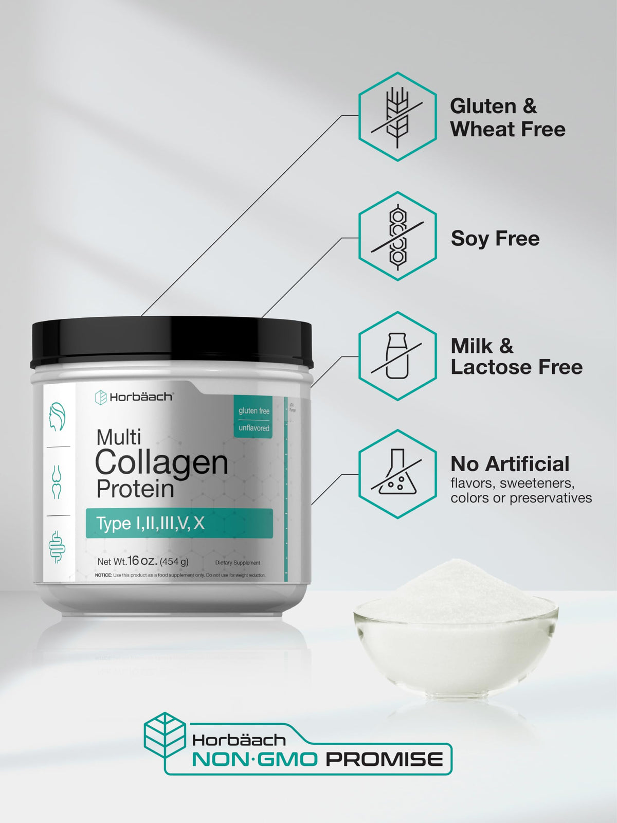 Multi Collagen Protein Powder 16 oz I34173