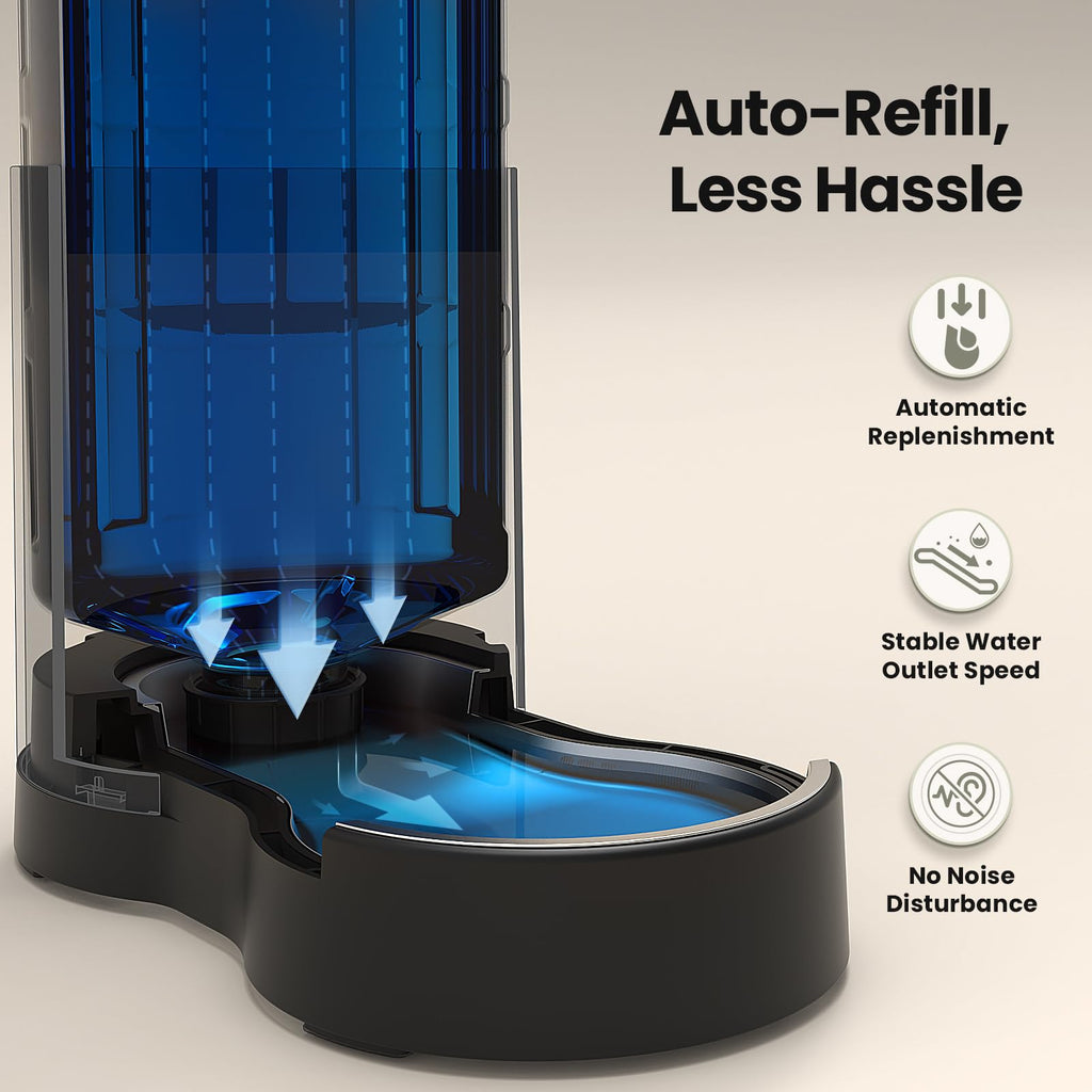 Gravity Dog Water Bowl Dispenser 8L Black X263474