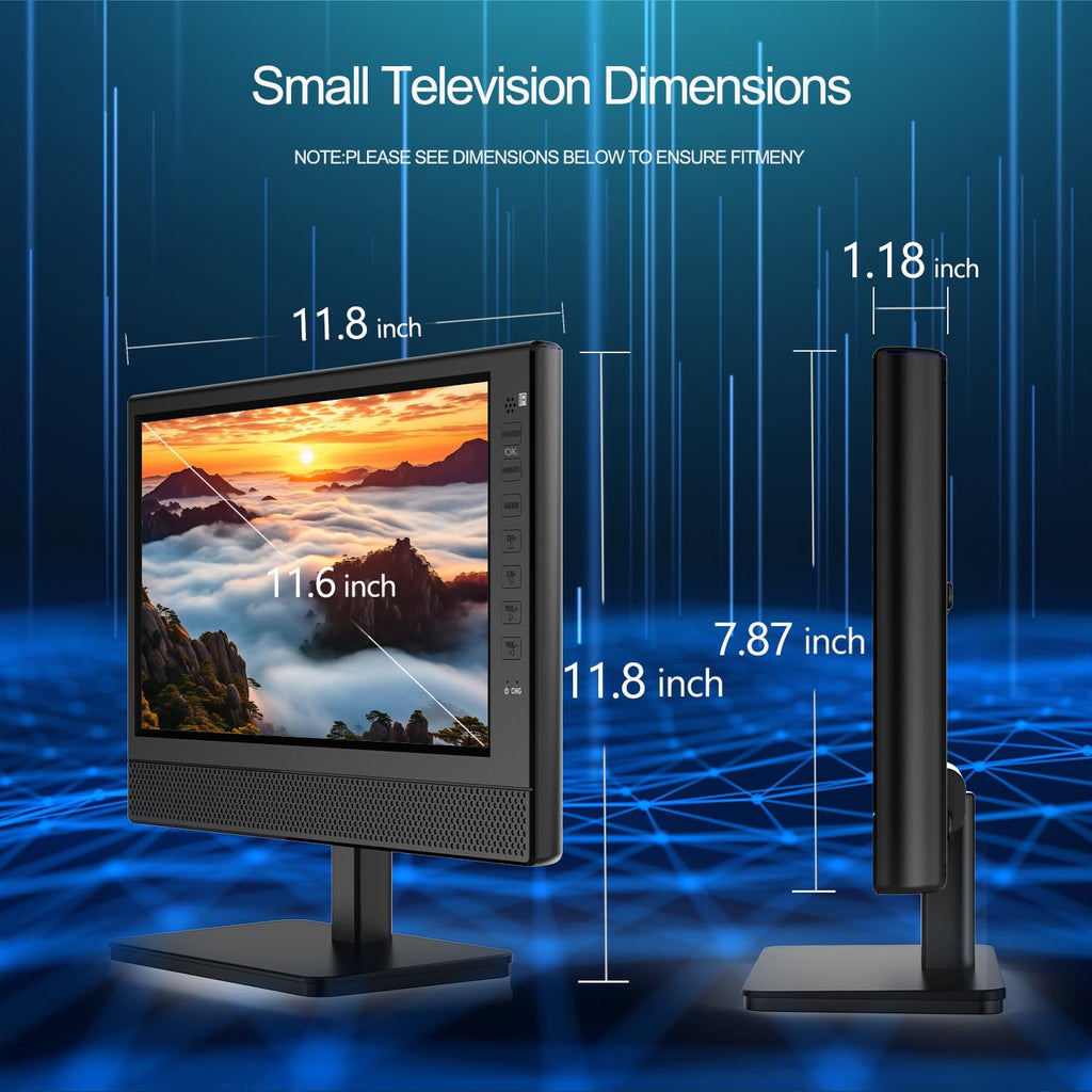 12” Portable Flat Screen TV with Digital Tuner L799