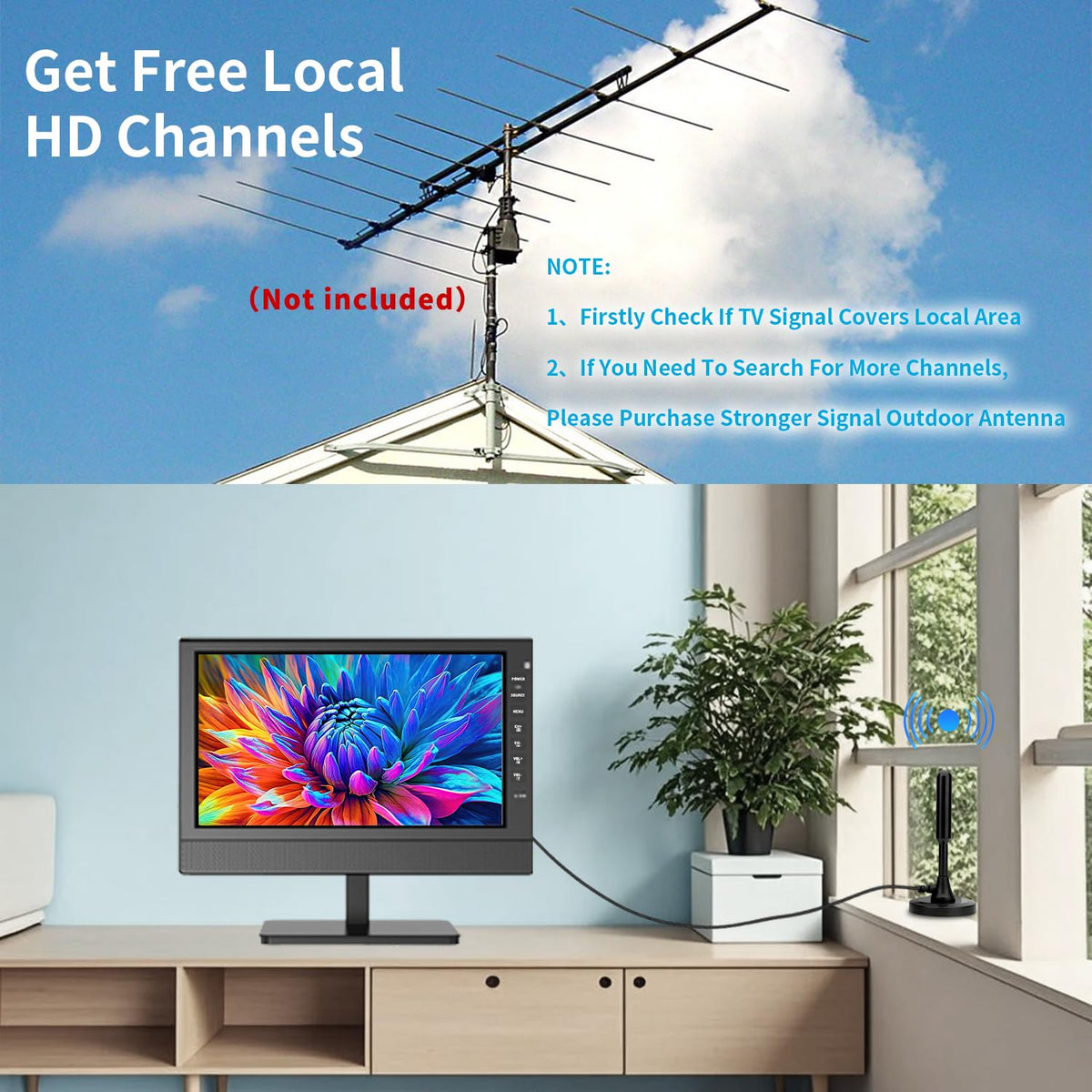 12” Portable Flat Screen TV with Digital Tuner L799