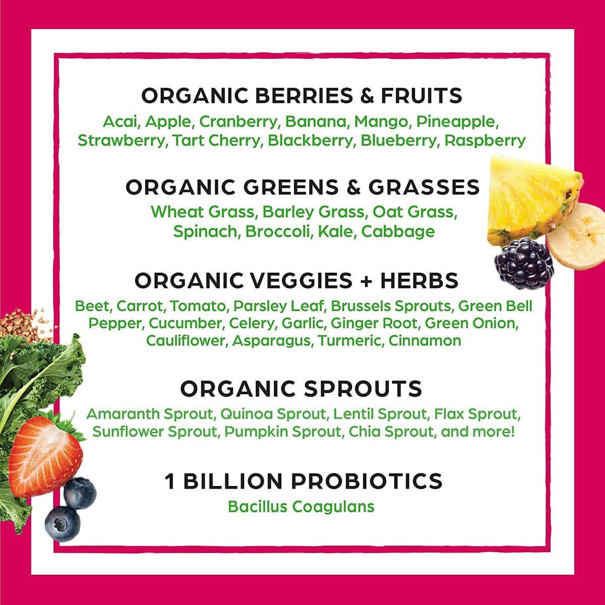 Organic Protein and Greens Powder I614