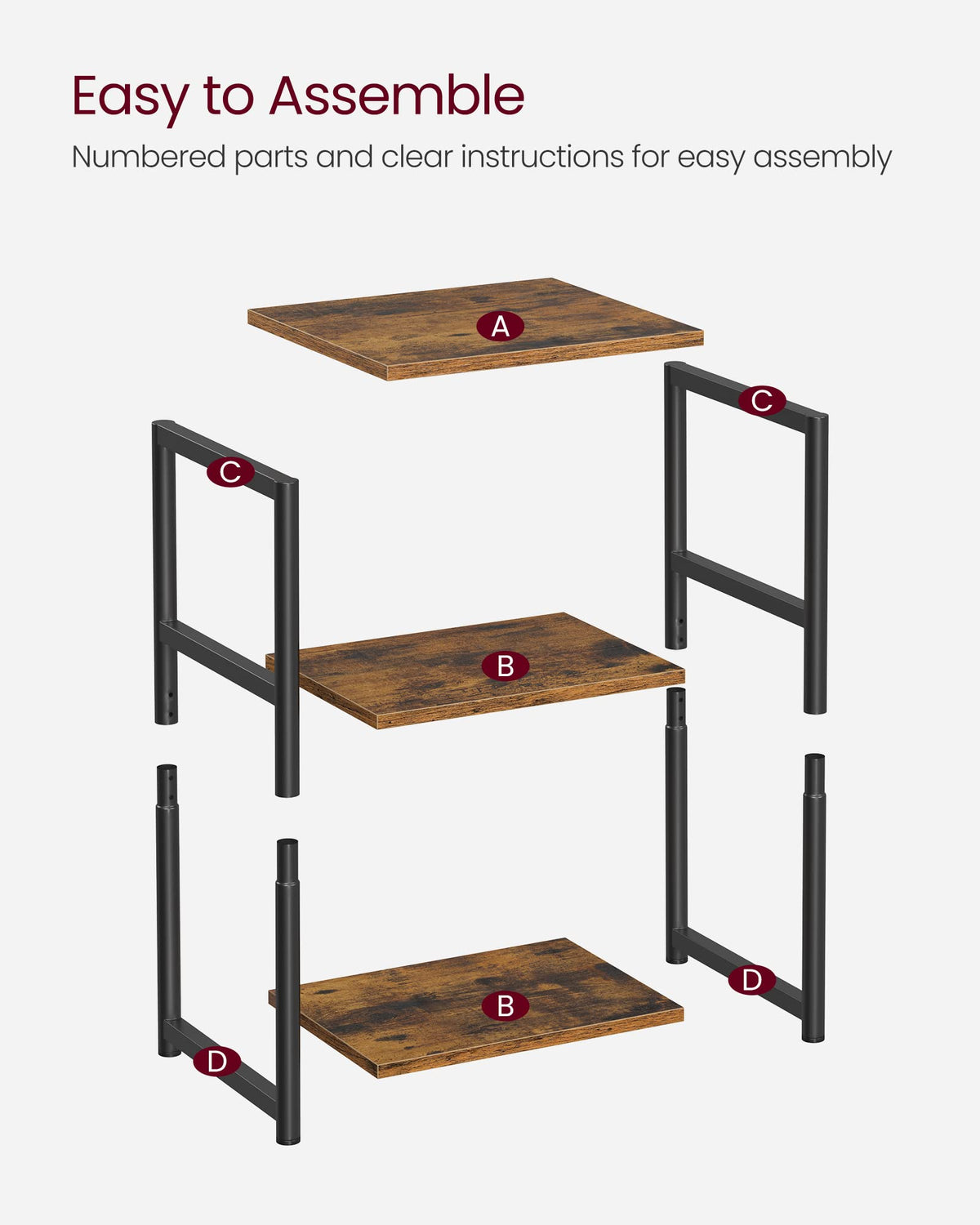 Small Steel Side Table M809