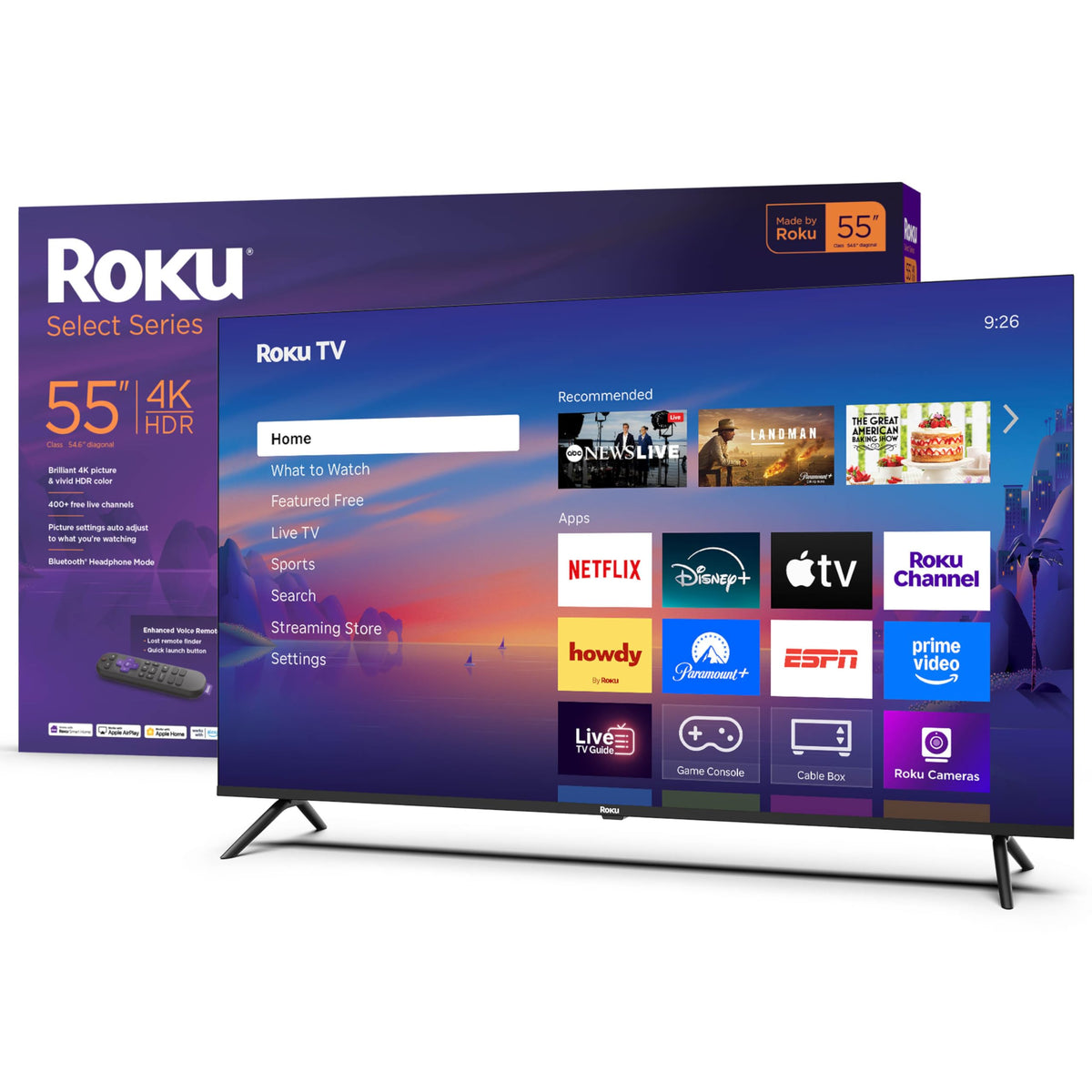 55-Inch 4K HDR LED Smart TV D8507