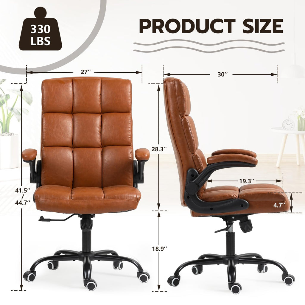 Executive Office Chair, PU Leather Ergonomic Desk Chair Z105
